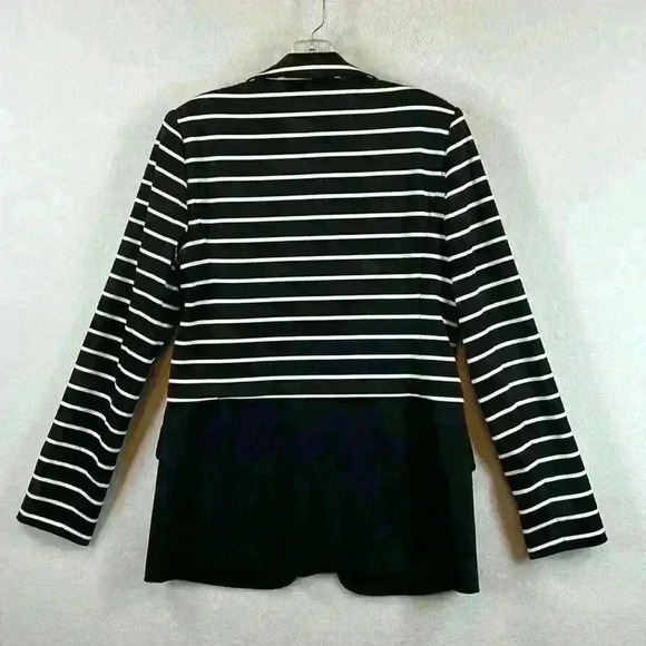 Grace Elements Jacket Women’s 6 Black White Stripes Professional - Picture 6 of 8